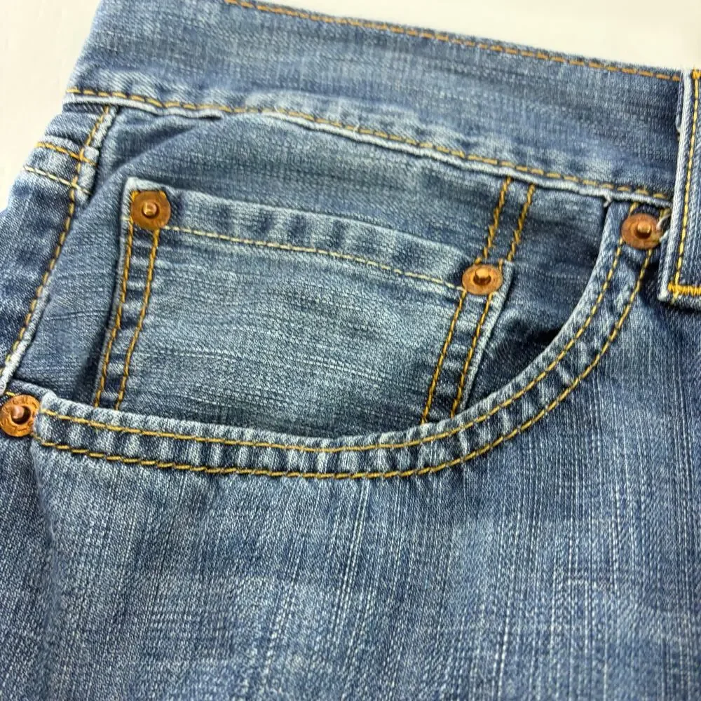 Levi's 505 Straight Fit Jeans 32x30 Medium Wash Denim Red Tab Men's